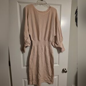 SHEIN Cream Knit Dress